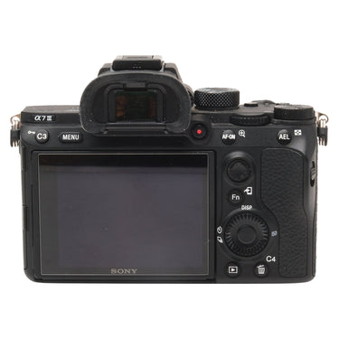 Sony A7 III rear view with screen and controls