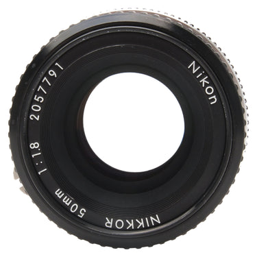 Nikon 50mm f1.8 Nikkor front element engraved with serial number 2057791