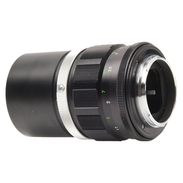 Minolta MC Tele Rokkor-PF rear angled view showing SR bayonet mount and aperture pin