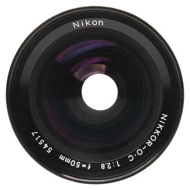 Front element view of Bronica S Nikkor-O.C 50mm f2.8 lens with serial 54517