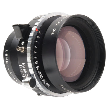 Fujifilm Fujinon-W 150mm front three-quarter view with Copal shutter speed dial