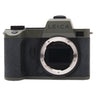 Leica SL2-S Reporter olive green front view with bare L-mount and exposed sensor