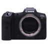 Canon EOS R5 front view with bare RF mount and contacts