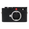 Leica M11 black front view with bare M mount and viewfinder window
