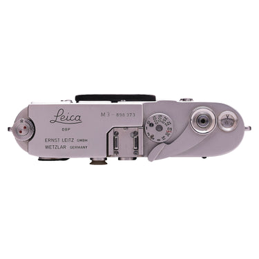 Leica M3 top plate with shutter speed dial and M3-898373 engraving