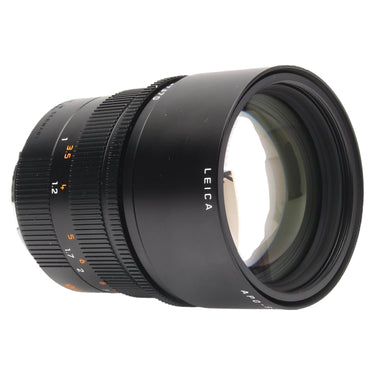 Leica 90mm APO-Summicron-M side view with front element and engraving