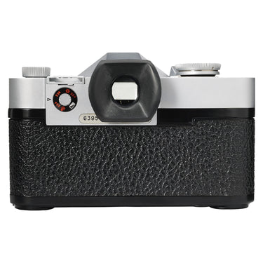 Alpa 11si rear view showing eyepiece, film reminder dial, and body serial