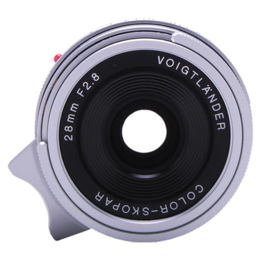 Voigtlander 28mm f2.8 Color-Skopar front element and engraved name ring