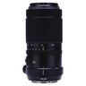 Fujifilm GF 100-200mm f5.6 lens standing upright showing zoom scale and tripod foot