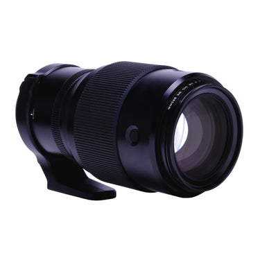 Fujifilm GF 250mm f4 angled front view with front glass and serial number