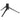 Leica table top tripod 14100 in black with legs open and top mounting screw