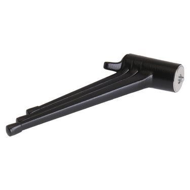 Leica table top tripod 14100 folded showing mounting screw end