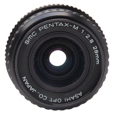 Pentax SMC-M 28mm f2.8 front element with SMC Pentax-M markings