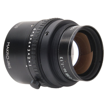 Schneider Makro-Symmar 120mm side view with Makro-Iris scale and front element