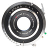 Goerz Apo Artar 8.25in f9 front cell engraving with red dot and aperture scale