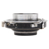 Schneider 135mm f4.5 Xenar Synchro-Compur shutter side view showing M and X flash sync selector