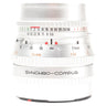 Hasselblad C 120mm f5.6 S-Planar front barrel showing Synchro-Compur shutter speed and aperture scales