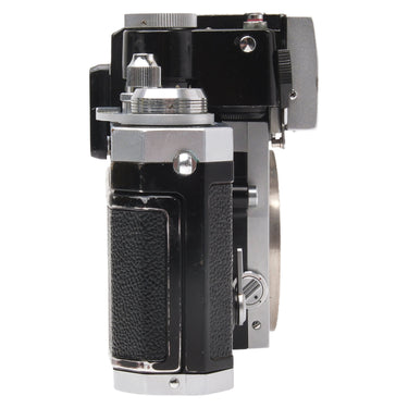 Nikon F right side showing FTn prism and shutter release