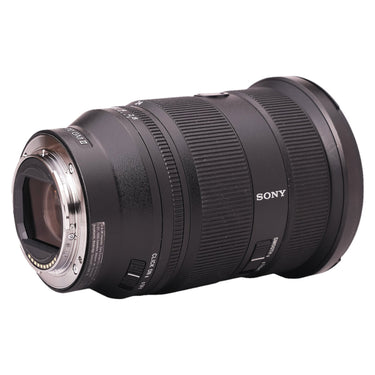 Sony FE 24-70mm f2.8 GM II rear mount and E mount contacts, angled