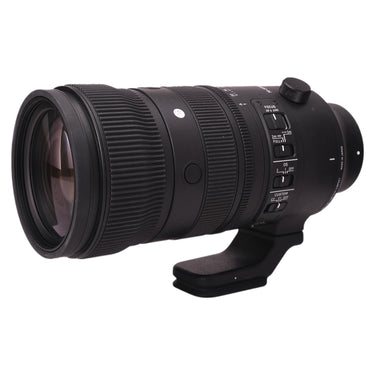 Sigma 70-200mm f2.8 side view showing focus, OS, and custom switch bank