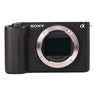 Sony ZV-E1 front view with bare E-mount and exposed full-frame sensor