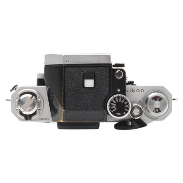 Nikon F Apollo top plate with serial number 7434755 and ASA dial