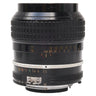 Nikon 105mm f2.5 AI Nikkor lens side view showing focus and aperture rings