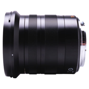 Leica Super-Vario-Elmar-TL 11-23mm side profile with hood