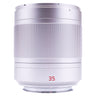 Leica Summilux-TL 35mm f1.4 silver lens front side view with red 35 marking