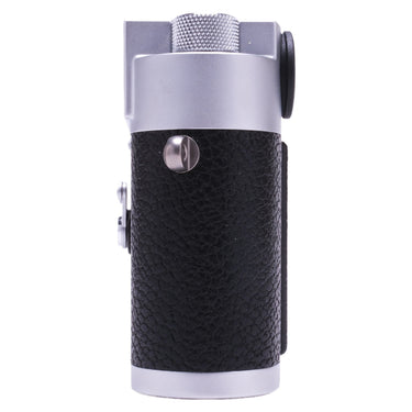 Leica MP .72 Silver right side showing rewind knob and strap lug