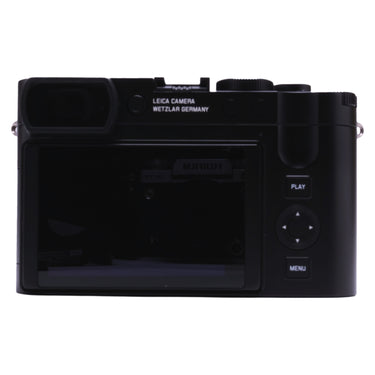 Leica Q3 43 rear view with screen, viewfinder, and controls
