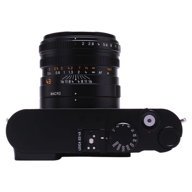 Leica Q3 43 top plate with shutter speed dial and aperture ring