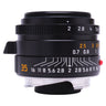 Leica Summicron-M 35mm f2 ASPH aperture ring and depth of field scale side view