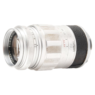 Leica 90mm Elmarit-M side view with focus scale and Germany engraving