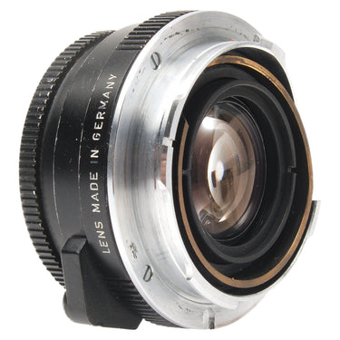 Leica 40mm f2 Summicron-C rear three-quarter view showing mount and rear element