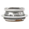 Leica 3.5cm f3.5 Elmar side view showing depth-of-field scale and screw mount base
