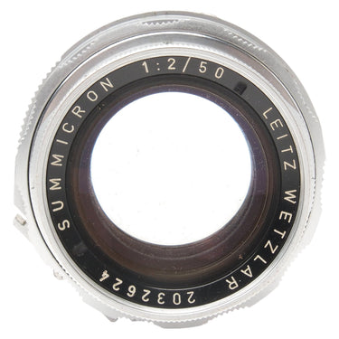 Leica Summicron 1:2/50 front element with Leitz Wetzlar name ring and serial 2032624