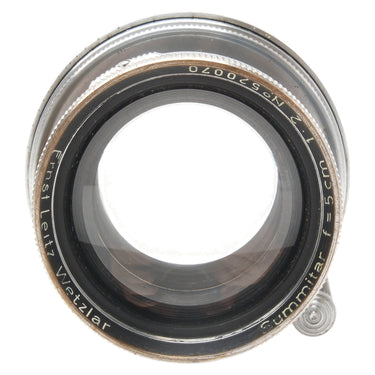Leica Summitar front element with Ernst Leitz Wetzlar engraving and serial No.520070