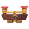 Carl Zeiss Theatis opera glasses rear view with red eyecups and knurled focus wheel