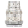Kodak Ektar 90mm f3.5 lens front section showing aperture scale and distance markings