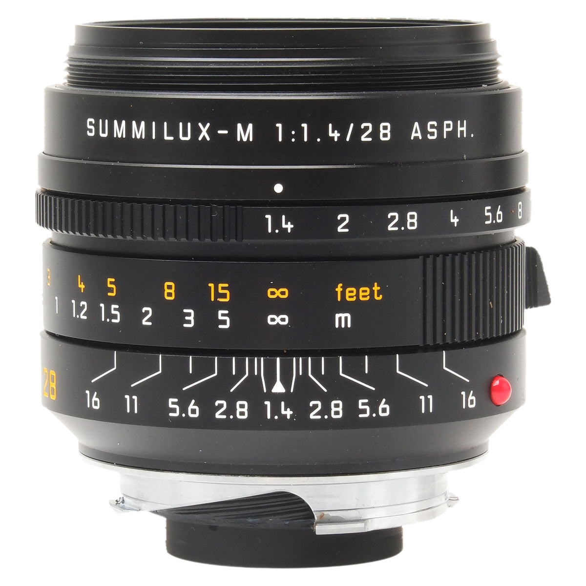Leica 28mm f1.4 Summilux-M Asph Black, Slim UVaII, Boxed 4807420