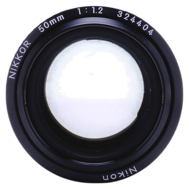 Nikon 50mm f1.2 Nikkor front element with serial number 324404