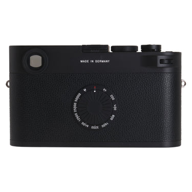 Leica M11-D rear view with ISO dial and Made in Germany engraving