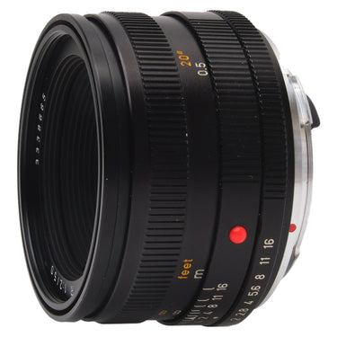 Leica 50mm f2 Summicron-R side view toward the R mount