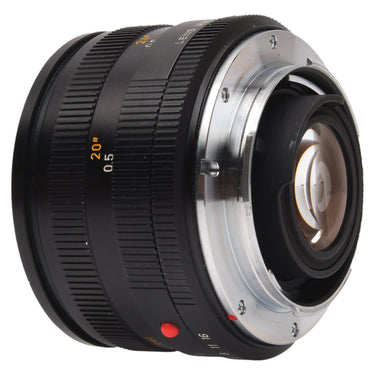 Leica Summicron-R rear view showing bayonet mount and rear element