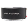Leica R-Adapter L side view with engraved name on the black barrel