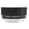 Leica Macro-Adapter-R 14256 side view showing MACRO-ADAPTER-R engraving and chrome mount