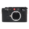 Leica M6 black front view with bare lens mount and 0.58 finder
