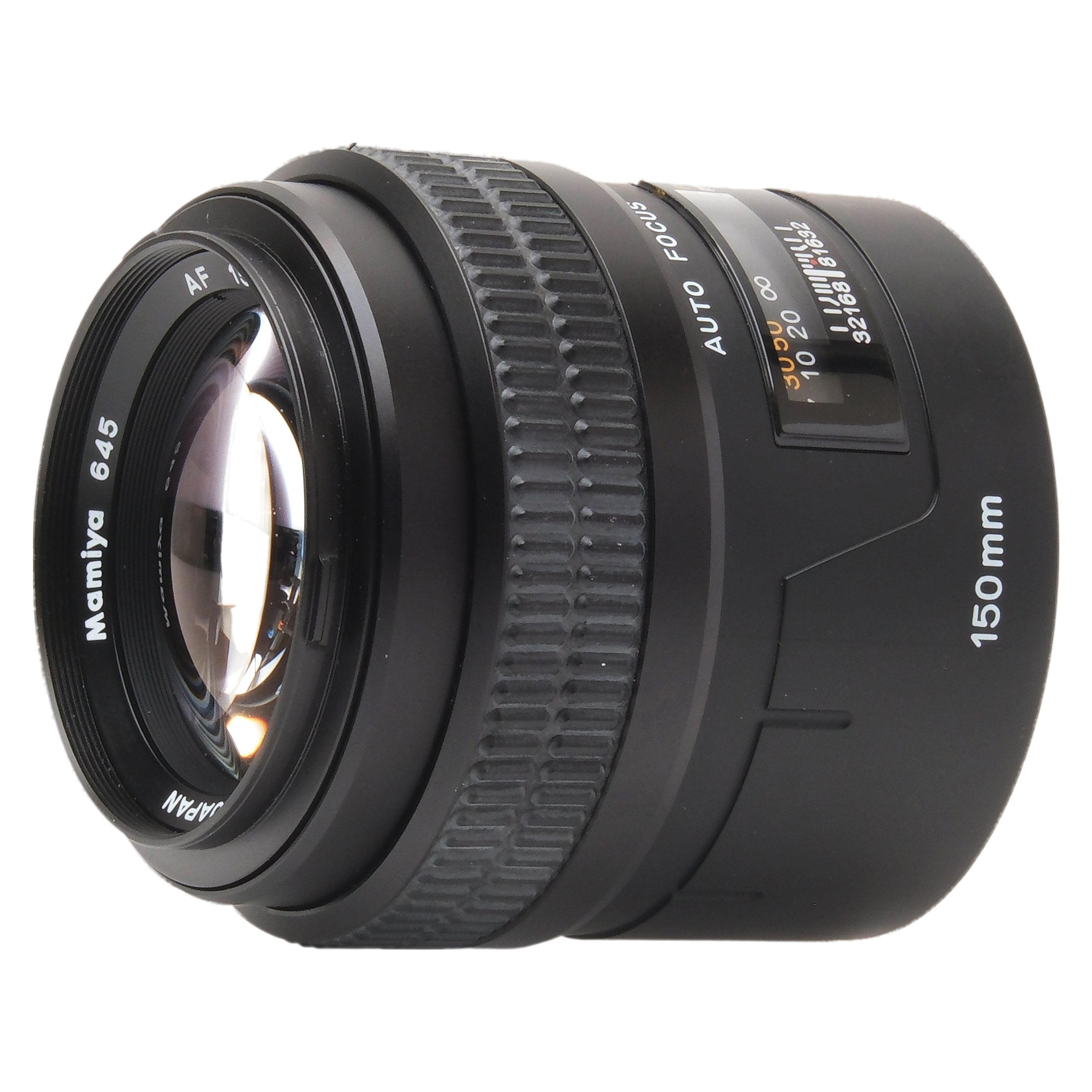 Mamiya 150mm f3.5 AF-D, Hood CJ1205 · Camera West