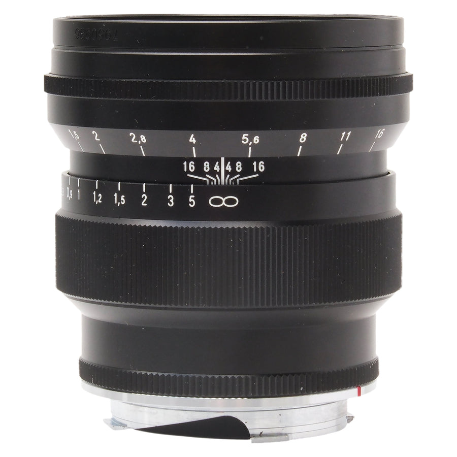 Voigtlander 75mm f1.5 Nokton Asph Black, Hood 7950986